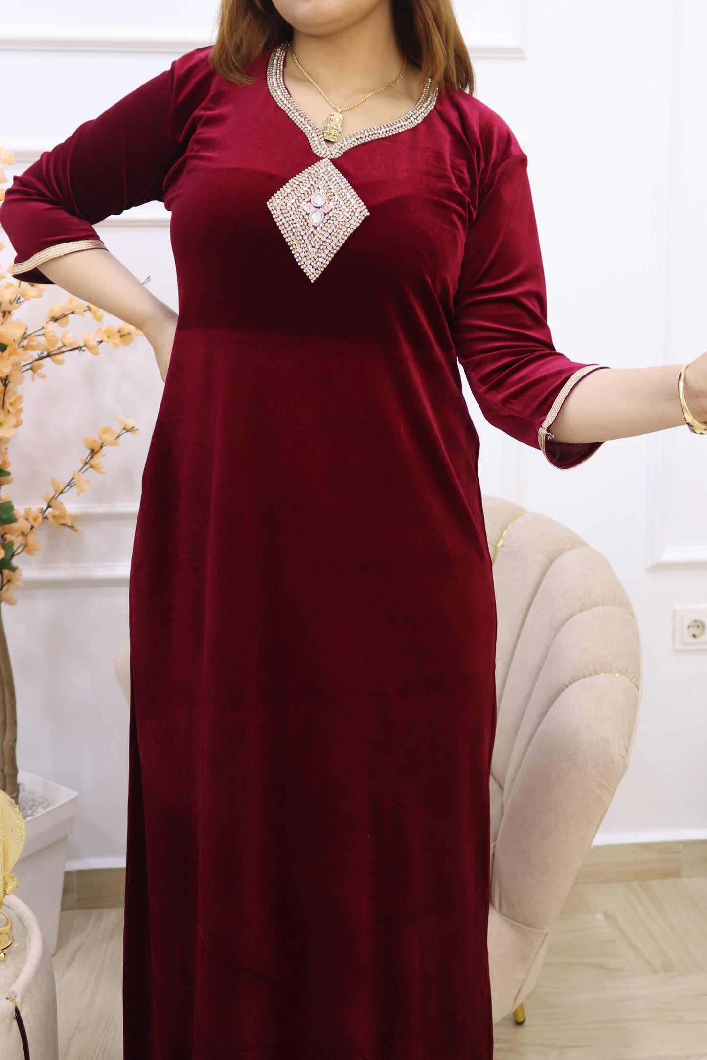 Robe Velours Modèle 02