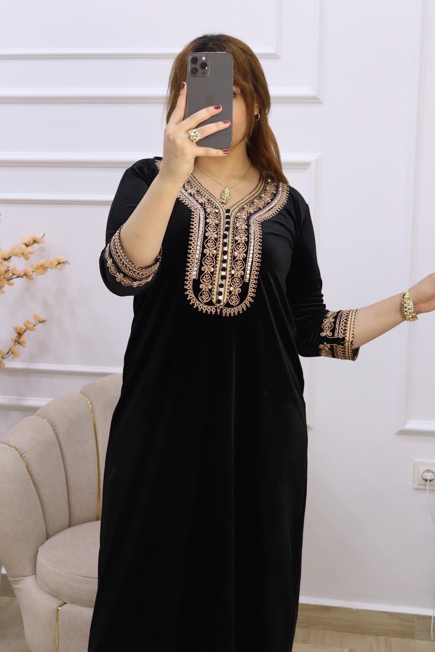 Robe Velours Modèle 03
